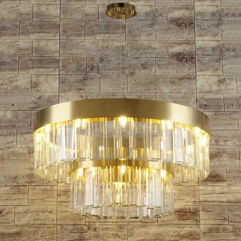 Хрустальная лампа Скандинавская люстра гостиная современный минималистичный Золотой декоративный свет