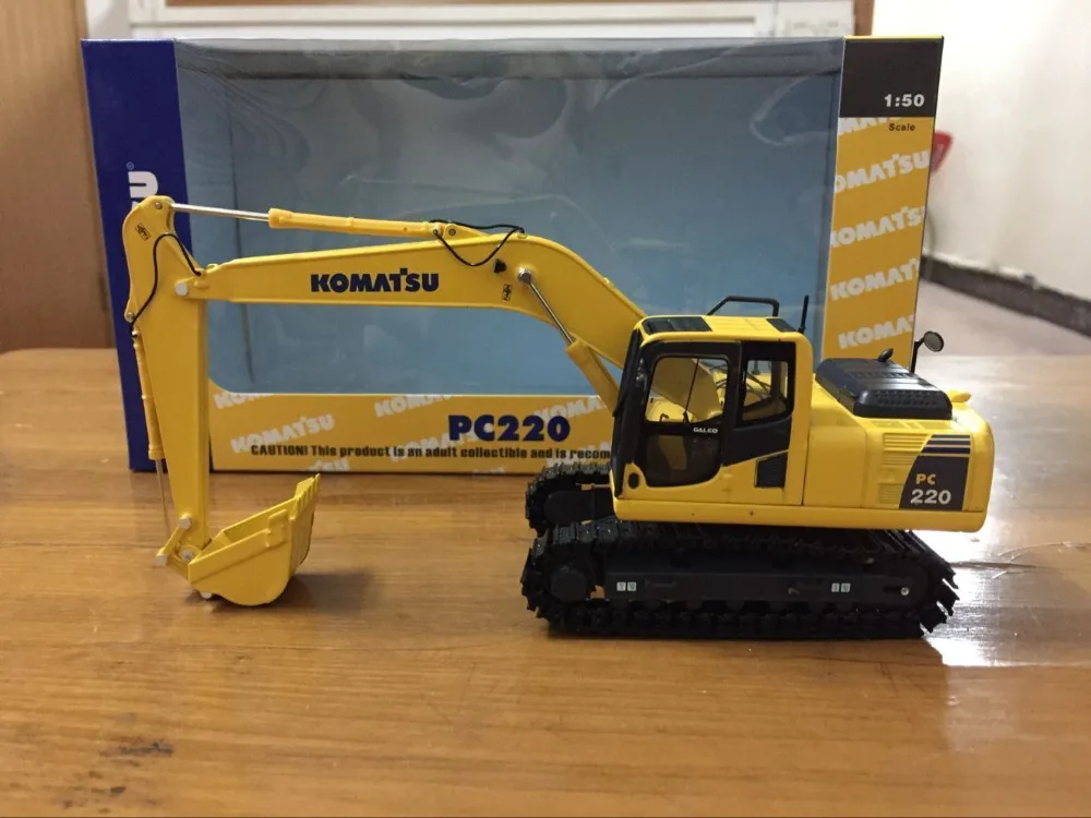 Новая коллекция! Komatsu PC220 экскаватор 1/50 масштаб литой металл модель