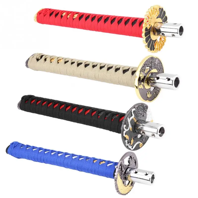 New Universal Japanese Sword Car Gear Shift Lever Knob Shifter with 4