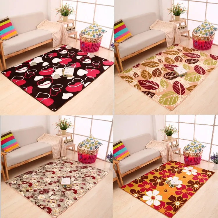 

Coral velvet memory foam carpet floor mats carpet the living room office bathroom anti-slip carpet mat