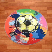 Черно-белая, с геометрическим узором, футбольный коврик с узором, нескользящая гостиная, спальня, компьютерное кресло, круглый ковер, домашний декоратор, коврики для пола