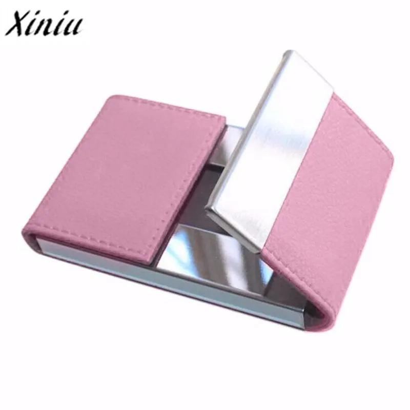 

Credit Card Holder Package Card Holder Double Open Business Card Case Box Business Card Holders Mini Leather Men Wallets