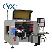 Недорогой автоматический монтажный чип с рельсами и 6 камерами+ 4 головки