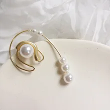 Новые серьги для Для женщин Мода круглый металлический Кафф