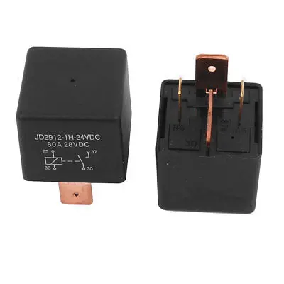 DC 24V Катушка 80A 4 контакта SPST Автомобильная сигнализация реле безопасности 10