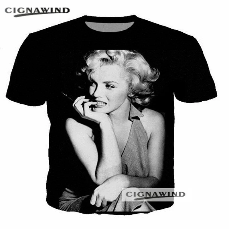 New-Summer-Fashion-printed-3d-t-shirt-Men-Women-tops-Vintage-Star-Collage-t-shirt-Marilyn (3)