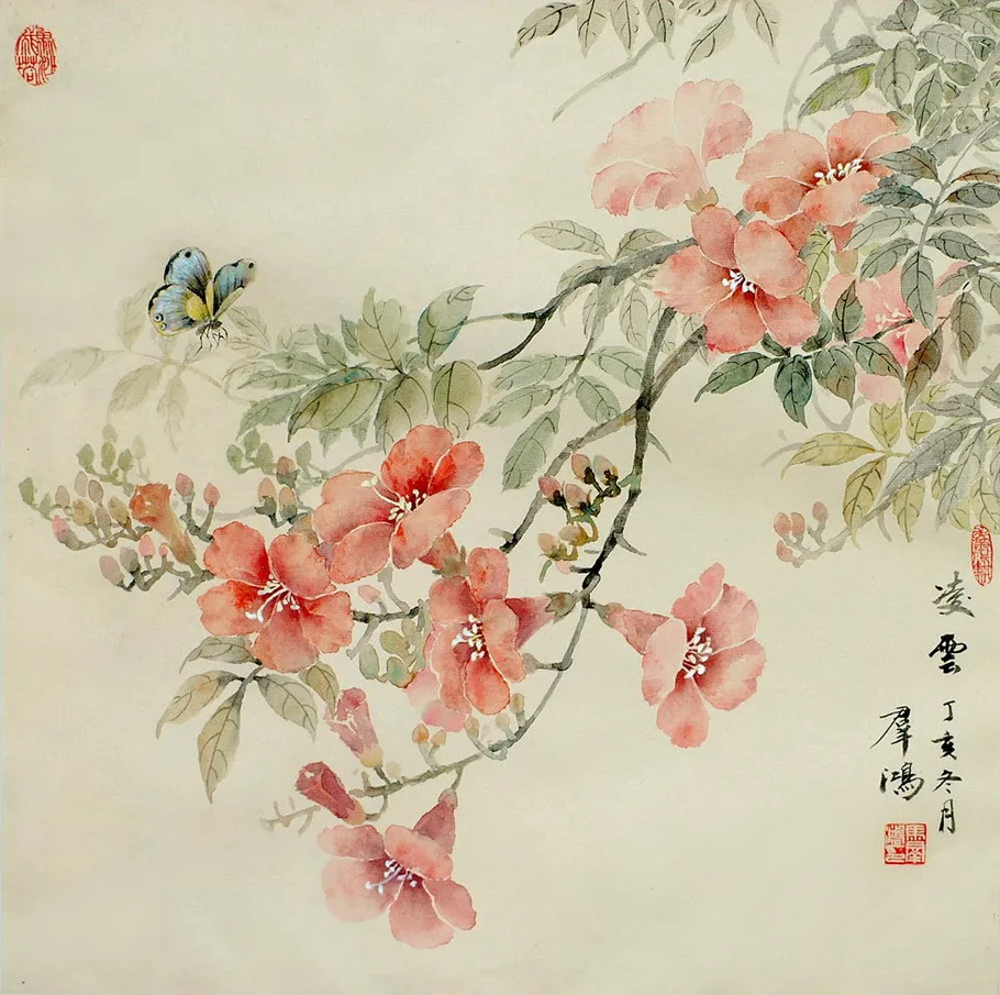 

DIY Unfinished 100% Mulberry Silk Suzhou Embroidery Patterns Sets Handmade Needlework Kits Red Autumn 35*35cm
