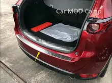 Para Mazda CX-5 CX5 2017 2018 Exterior de Acero Inoxidable Protector Del Paragolpes Trasero Guardia Placa de Montaje 1 unids Car Styling accesorios!