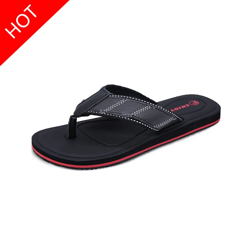 

Men Shoe Men Flip Flops Slippers Chancletas Verano Hombre Chinese Slippers Leather Outside Beach Swimming Shoes Size 38-46 47 48