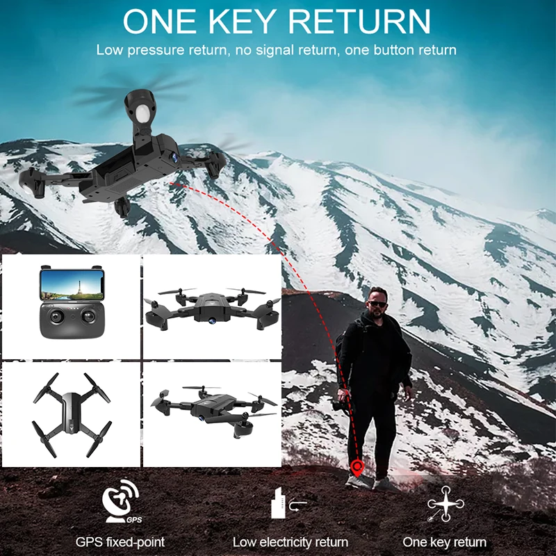 

2.4G 4CH 6-Axis Gyro 1080P Drone 2.4G 4CH 6-Axis Gyro 1080P Quadcopter 2.4G 4CH 6-Axis Gyro 1080P UAV RC WIFI Toy Drone Hover