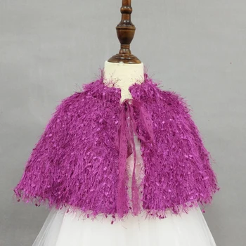 

2020 Children Girls Tippet Kids Jacket Flower Girl Dress's Princess Wedding Shawl for 3-8 years PJ006