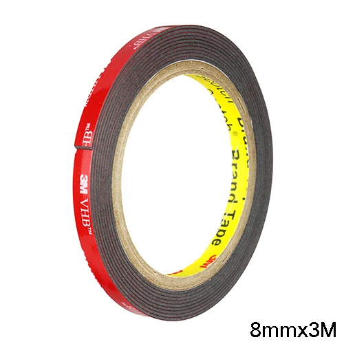 1 рулон 3 М VHB 5952 двухсторонняя акриловая пена клейкая лента сверхмощная Монтажная лента на выбор широкая - Цвет: 8mm