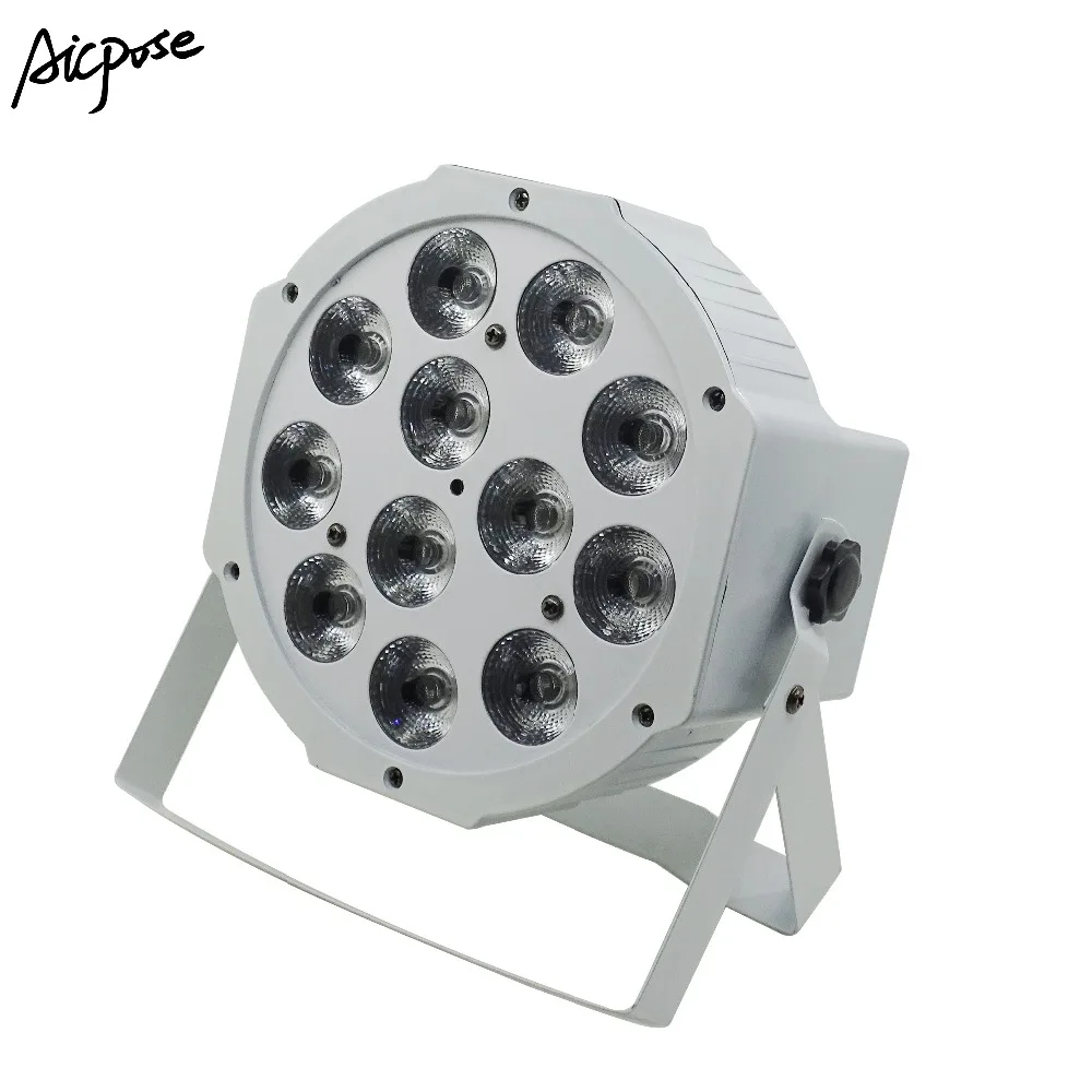 8 шт./лот 12x12 Вт белый светильник Par с чехлом F Light 12*12 RGBW 4 в 1 светодиодный диско DJ Бар