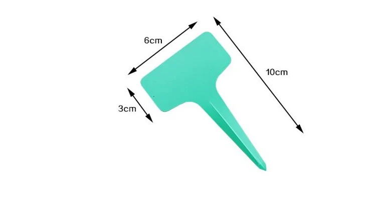 100 шт Красочный горшок для садового растения маркеры Пластиковые Т-образные Детские садовые бирки садовые этикетки карточные бонсай инструмент