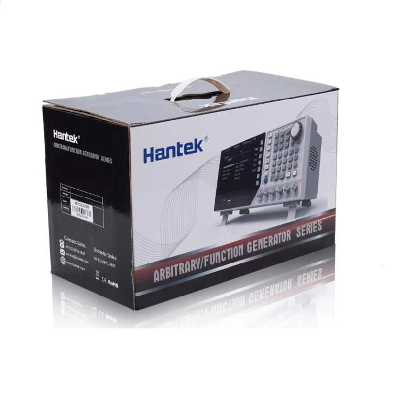 Hantek HDG2102B цифровой генератор сигналов произвольной формы 100 МГц 2 канала 64 м глубина памяти 250MSa/s частота дискретизации