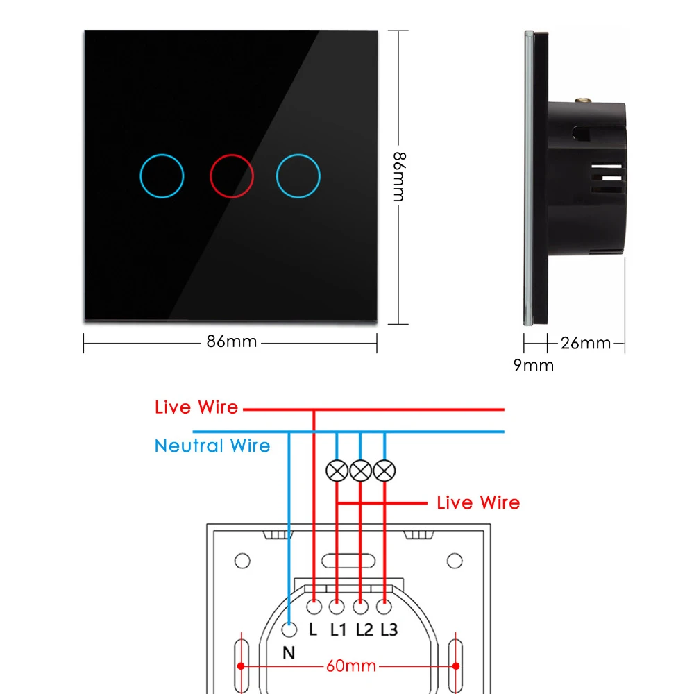 AVATTO Wifi сенсорный выключатель Умный светильник переключатель Панель 1/2/3 wifi светильник Переключатель ЕС Стандартный работать с Alexa Google Home