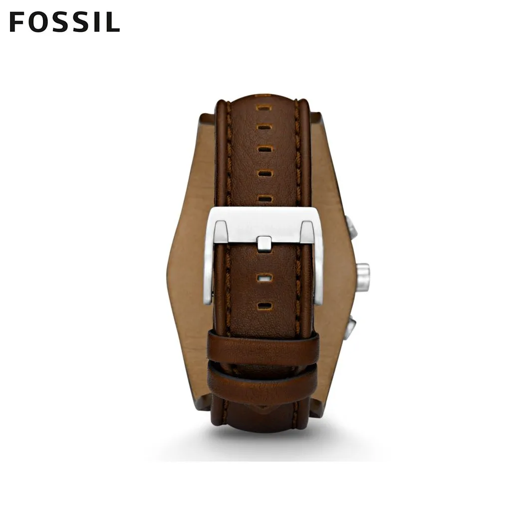 Наручные часы Fossil CH2565 мужские с кварцевым хронографом на кожаном