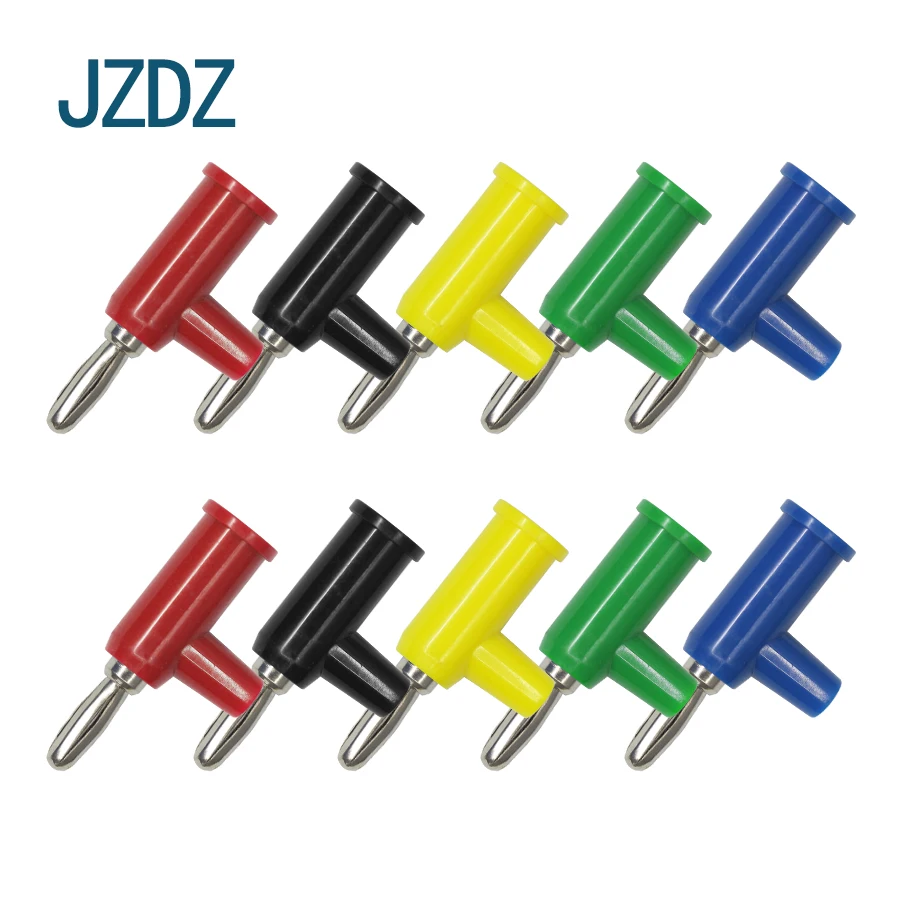 

JZDZ J.10027 10 pcs 4mm High quality cross shaped banana insert DIY copper plated without nickel welding, can be folded