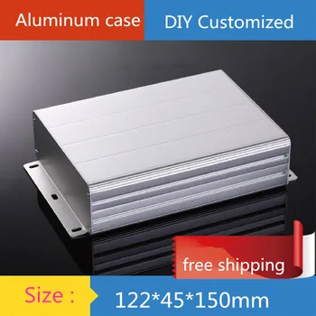 

AMP case 122*45*150mm Mini aluminum amplifier chassis/Audio Decoder/Instrumentation/mobile power case/AMP Enclosure/case/DIY box