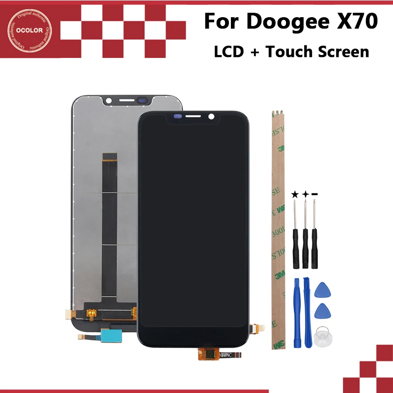Ocolor Для Doogee X70 ЖК-дисплей + сенсорный экран 5 ''Новая замена аксессуары для