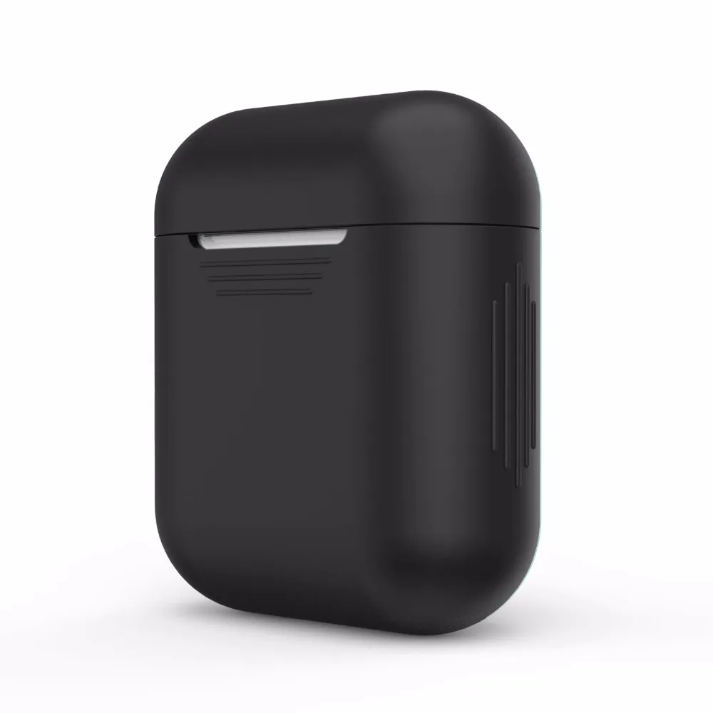 Силиконовые bluetooth беспроводные наушники Air pods чехол для AirPods защитный чехол Аксессуары для Apple Airpods зарядная коробка