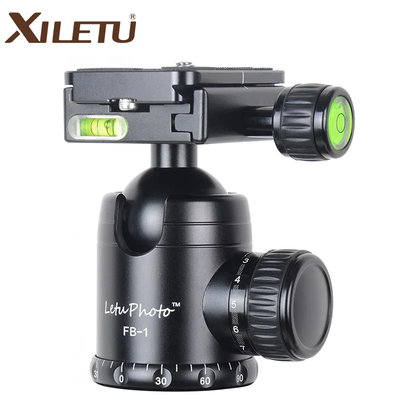 

XILETU FB-1 Aluminum Professional Camera Ball Head Tripod Panoramic Head Loading Weight 15kg For ARCA Standard Manfrotto