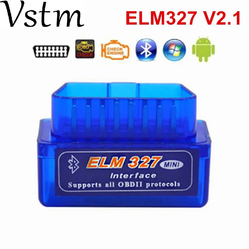 [10 шт.] V2.1 автомобильный мини сканер ELM327 OBD2 Bluetooth OBDII 2 тестер ELM 327 диагностический