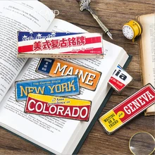 Новая Винтажная табличка, Закладка, каваи, американские бумажные для заметок, карта, милый подарок для ребенка, Закладка, офисные канцелярские принадлежности, 30 шт./кор