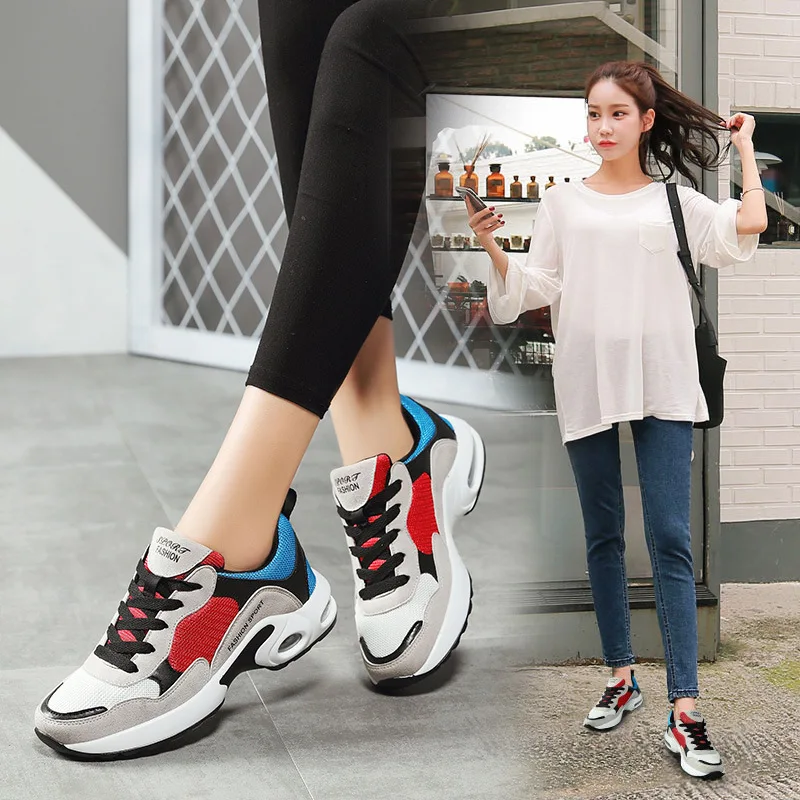 

2019 New Mesh Casual Women's Shoes Spring Fashion Breathable Lightweight, Non-slip Sports Running Shoes Trend Women's Shoes