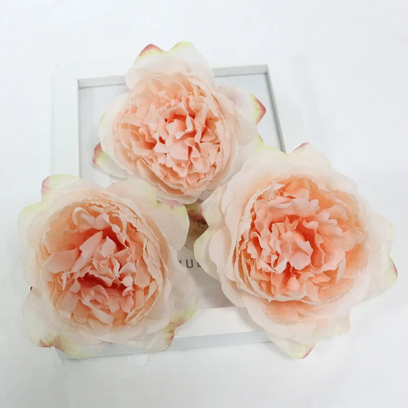 Flone 11cm DIY High Quality Artificial Peony Flowers Head Fake Flower Silk Flower For Wedding Home Party Decor Art Floral (3)