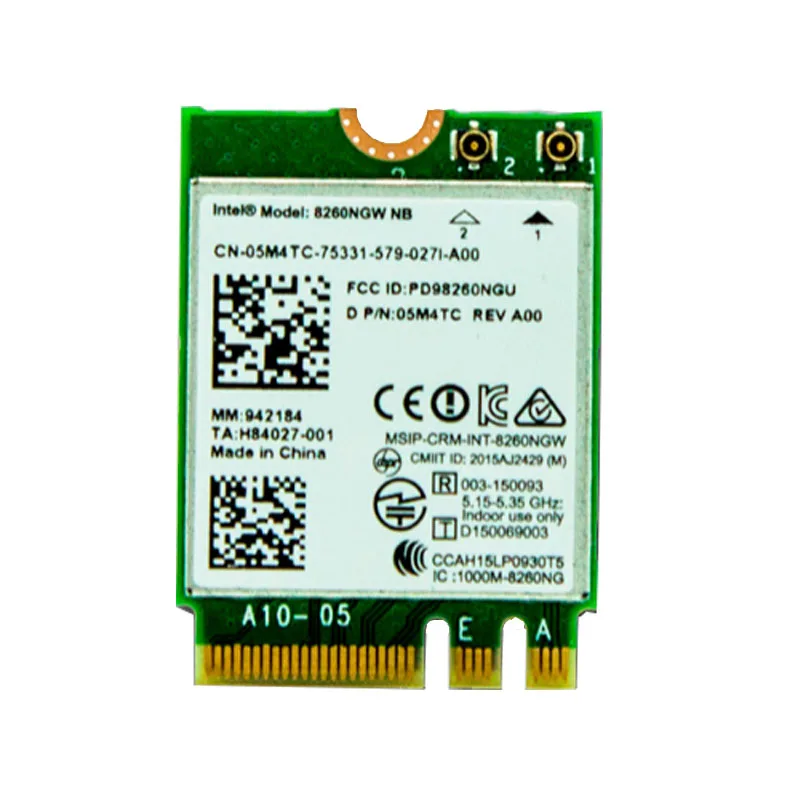 

Brand new for Intel 8260NGW Dual band Wireless-AC 8260 8260NGW 8260ac 8260 ac 867Mbps BT4.2 5G 867Mbps M2 Wireless Network Card