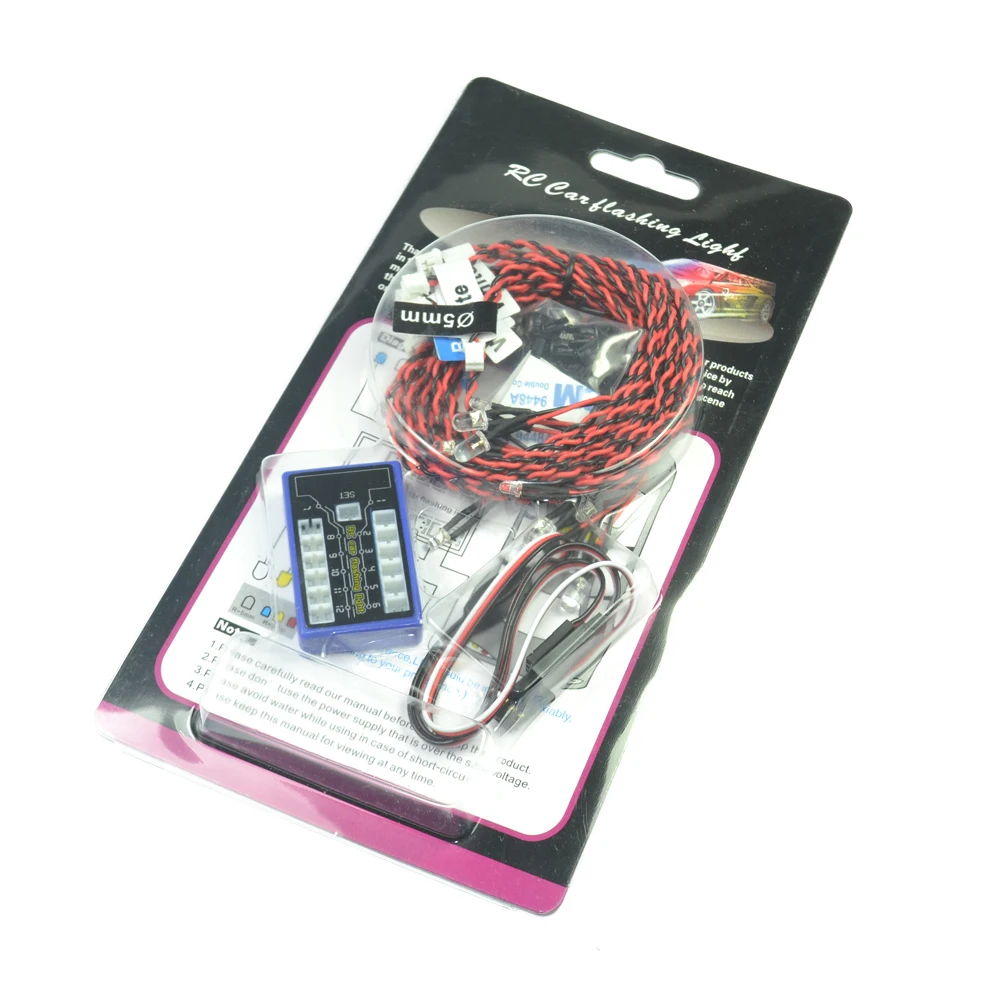 12 LED RC Car Flashing Light System For 110 18 Drift On RoadRC Car