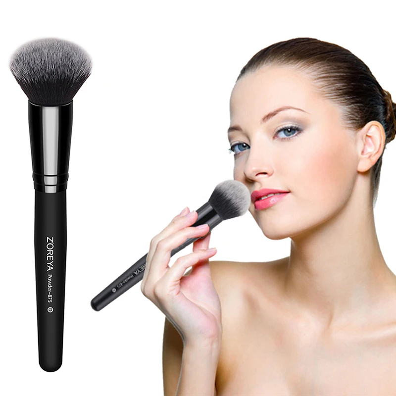 

1PCS Beauty Powder Brush Makeup Brushes Foundation Round Make Up Cosmetics Wooden Brushes Soft Hair To Face Makeup Brushes