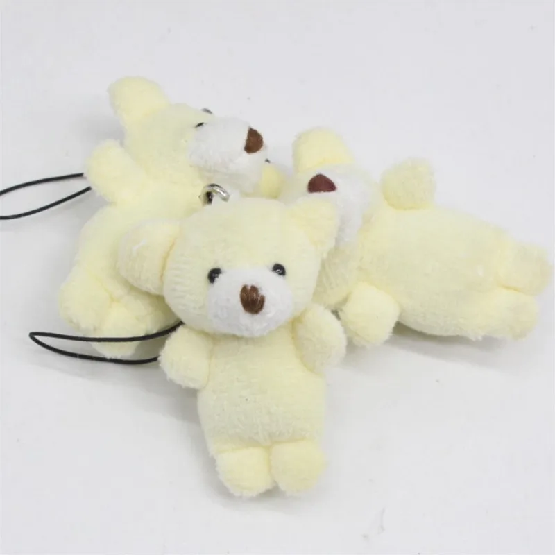 Mini Jointed Bear Plush Toys 3.5cm Cute Joint Teddy Bear Dolls DIY Wedding Party Decor 50pcslot  (5)