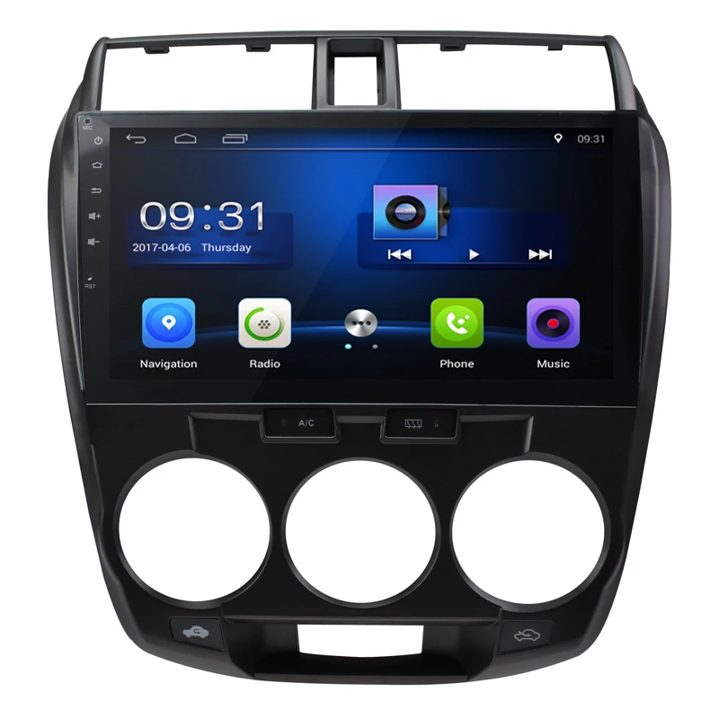Excellent 10.2 inch Quad Core Android 8.1 1G RAM 16G ROM Car Radio for Honda City 2008-2012 with GPS Navigation steering wheel Free map 0 Excellent 10.2 inch Quad Core Android 8.1 1G RAM 16G ROM Car Radio for Honda City 2008-2012 with GPS Navigation steering wheel Free map 0