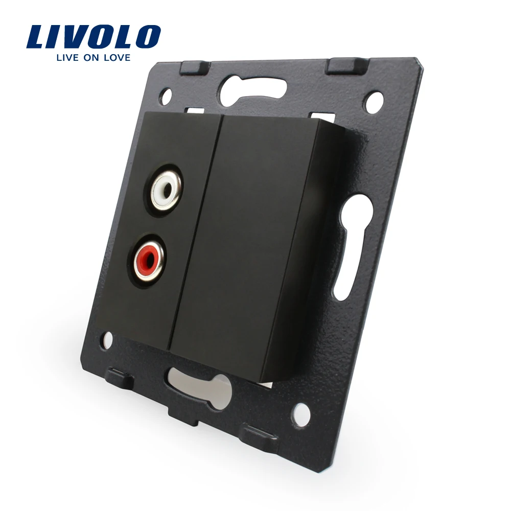 Livolo Белый пластик материалы, стандарт ЕС, функция ключ для аудио разъем, VL-C7-1AD-11