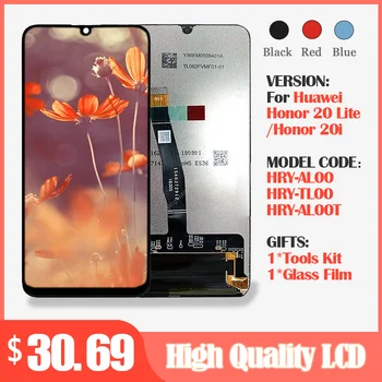 

6.21'' Display For Huawei Honor 20 Lite LCD Touch Screen Digitizer Assembly For Honor 20i HRY-AL00 HRY-TL00 HRY-AL00T LCD Screen