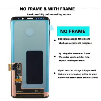 2960*1440 100% ORIGINAL LCD with Frame for SAMSUNG Galaxy S9 Plus Display S9+ G965F G965 Touch Screen Digitizer+Service Pack