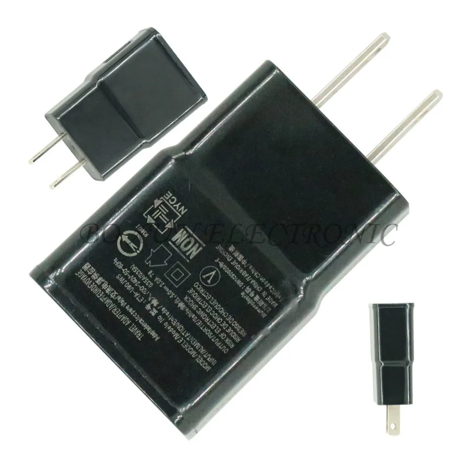 Черный 5V 2A USB US Plug 1 порт настенное зарядное устройство Быстрая Зарядка адаптер