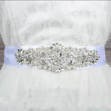 Модная Роскошная атласная лента ручной работы со стразами 11 цветов с жемчугом и кристаллами, свадебные вечерние платья невесты с поясом