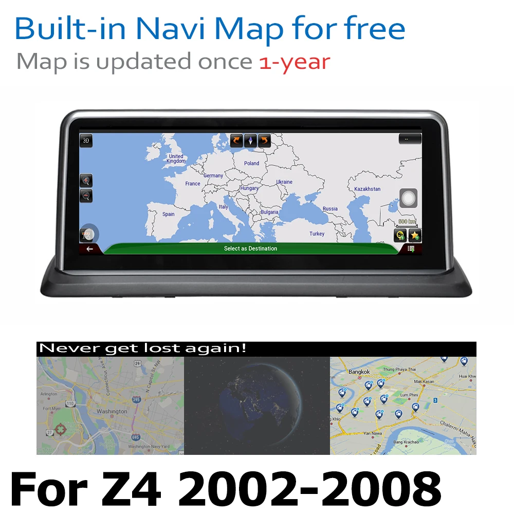 Top Android 8.0 2+32 Car DVD Navi Player For BMW Z4 E85 E86 2002~2008 Audio Stereo HD Touch Screen WiFi Bluetooth original style 4