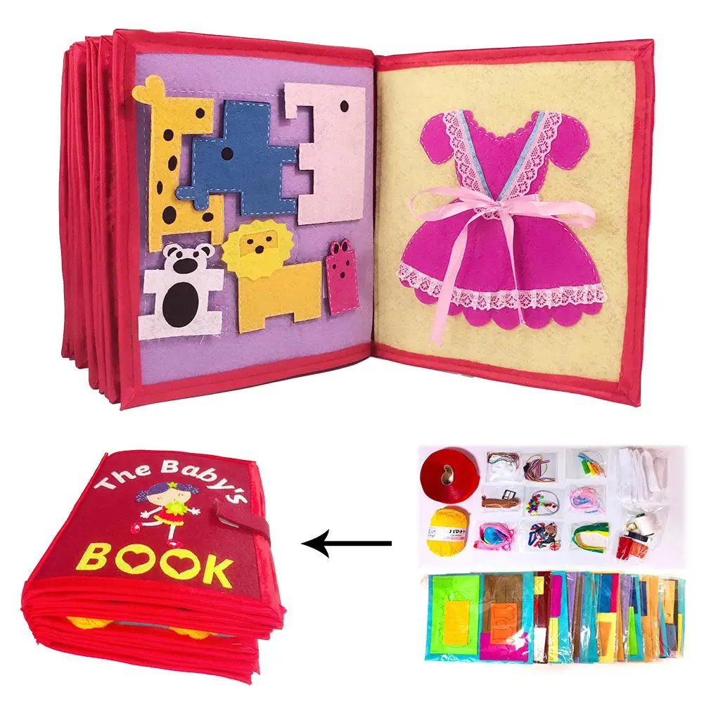 Kid's Cloth Book Non-Woven Picture Book Manual Three-Dimensional Book For Early Education Development For Children Kids