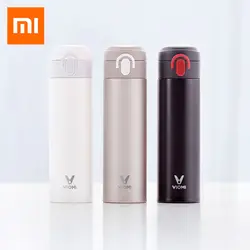 Оригинальный Xiaomi Mijia VIOMI термос нержавеющая сталь чашка термос бутылка для воды чашка 24 часа термос 300 мл/460 мл одна рука на/закрыть