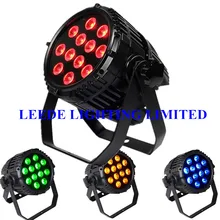 20 шт./лот 12x18 Вт ip65 Водонепроницаемый светодио дный номинальной света для освещения сцены DMX свет диско на Рождество Show