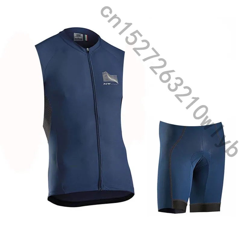 

summer MTB Pro team cycling sleeveless jersey Shorts Breathable Racing bicycle cycling clothing Ropa Ciclismo Hombre NW 2019