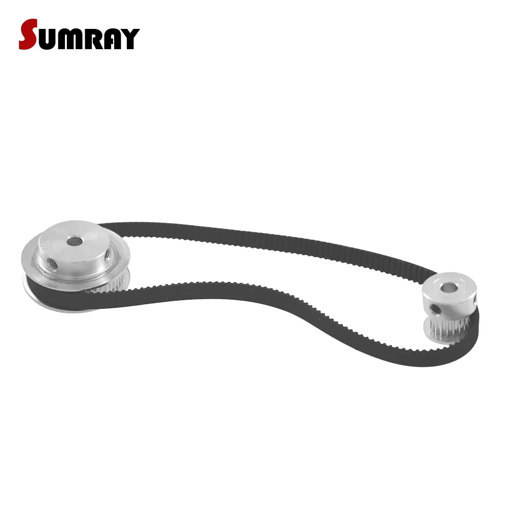 GT2 Gear Belt Pulley Set 2GT 20T 60T Reduction 13 Synchronous Pulley