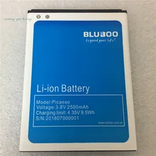 Original Tested 2500mAh Battery for Bluboo Picasso 3G 4G 5.0inch mobile phone Li-on Batteries+ in stock