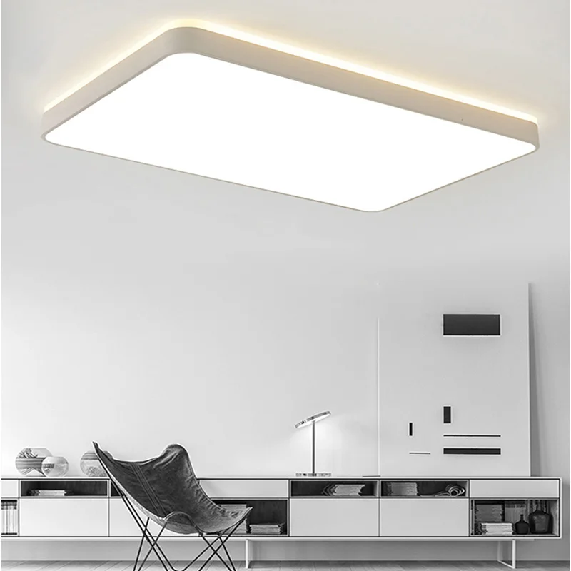 

LED Ceiling Light Modern Remote Control 32W/45W/60W/88W Rectangle/Square Ceiling Lamp for Indoor Bedroom Surface Mounted
