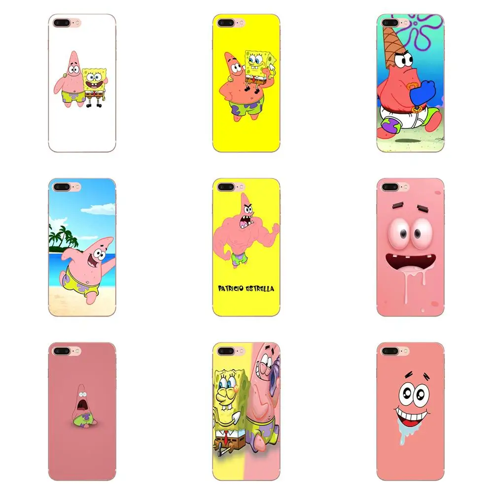 

Cute Cartoon Spongebob Patrick Star For Samsung Galaxy Note 5 8 9 S3 S4 S5 S6 S7 S8 S9 S10 mini Edge Plus Lite