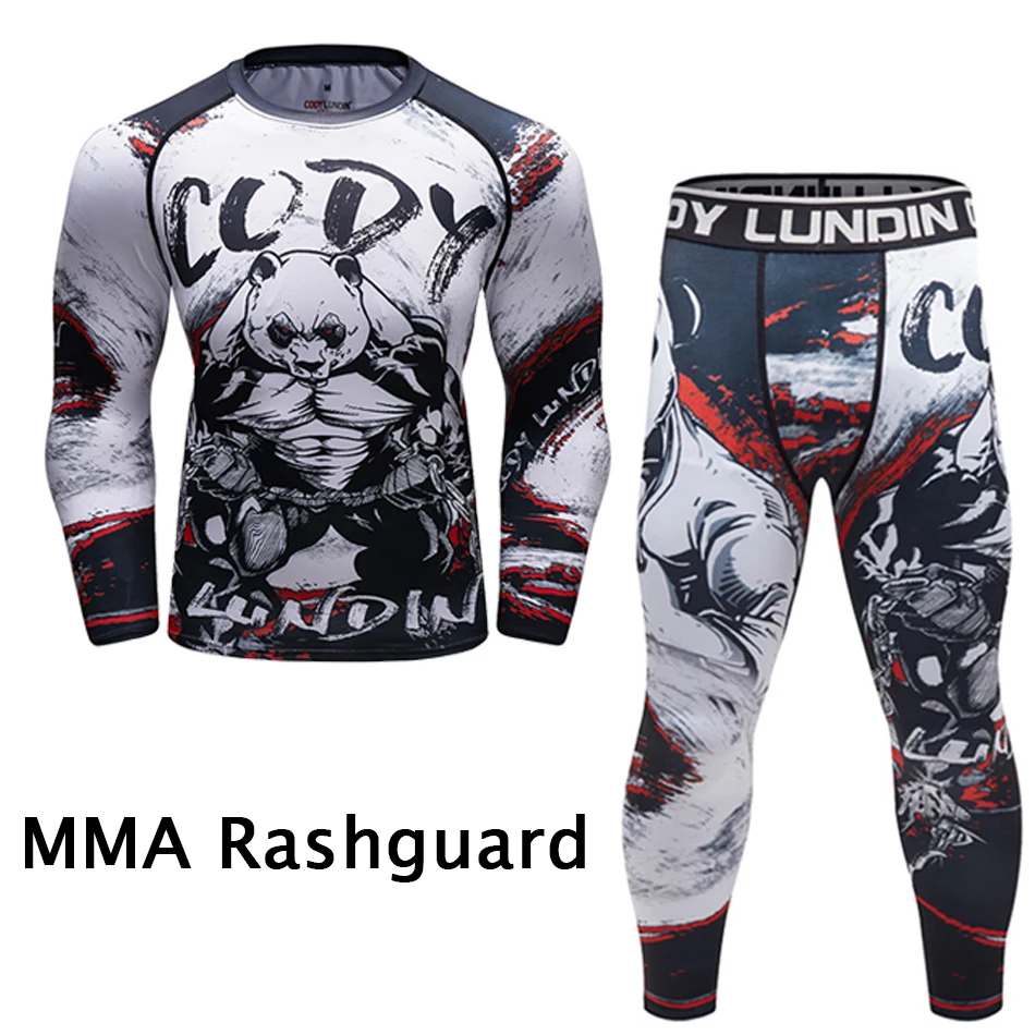 Mma футболки + брюки мужские боксерские шорты Рашгард ММА кикбоксинг наборы Муай